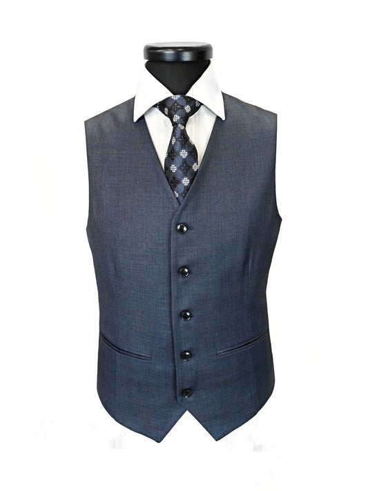 Men’s Slim Fit 3-Piece Wool-Blend Suit – Charcoal Grey