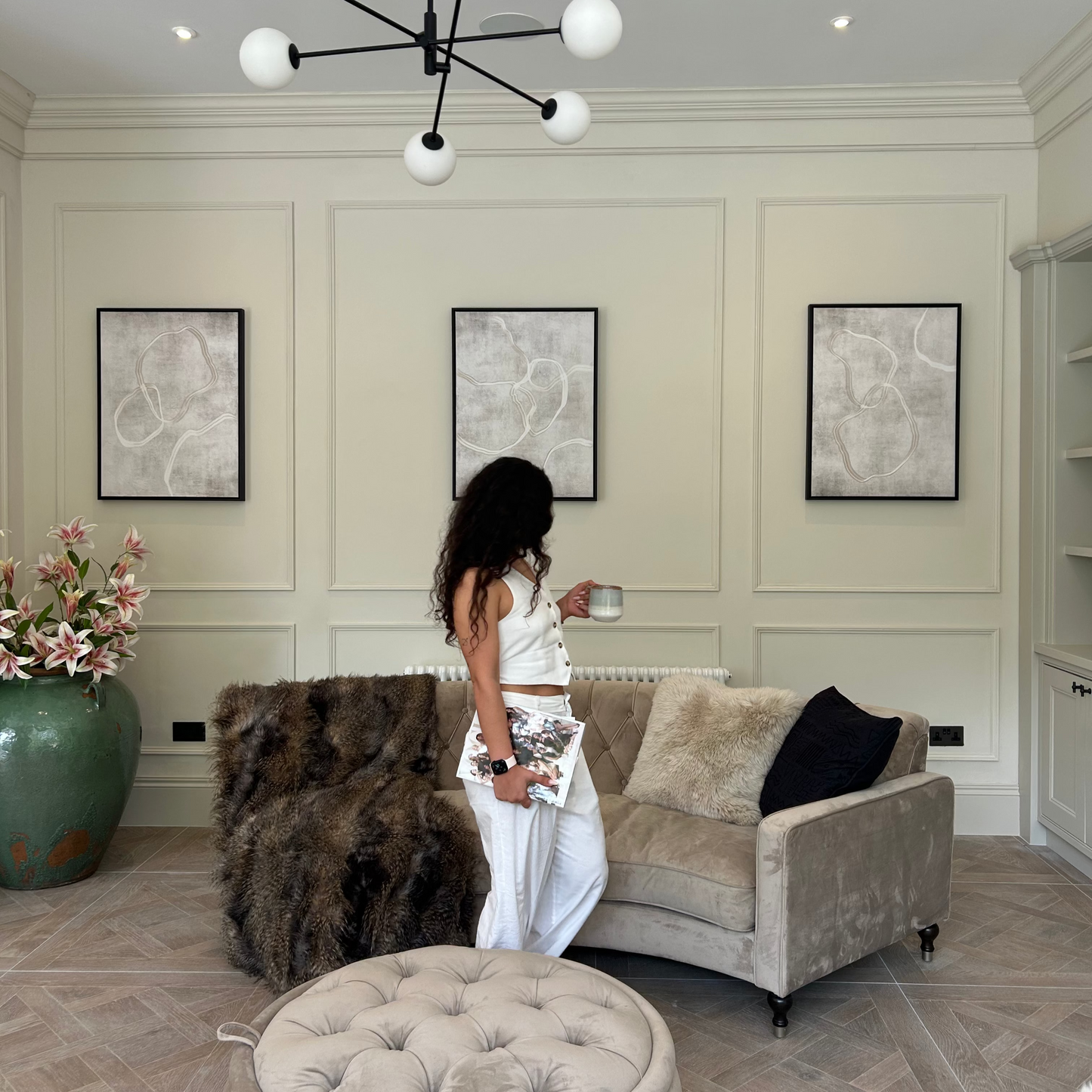 Stylo Portrait Framed Canvas Set of 3