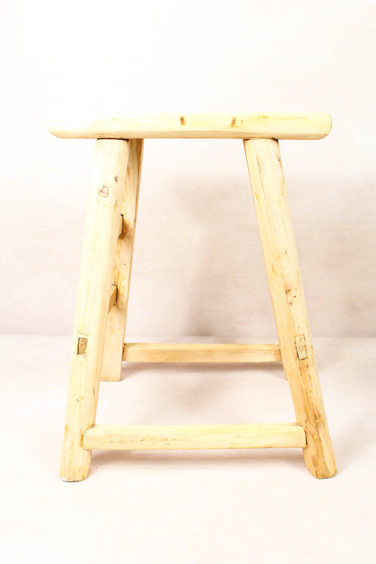 Vintage Rustic Stool - Elm wood - 198