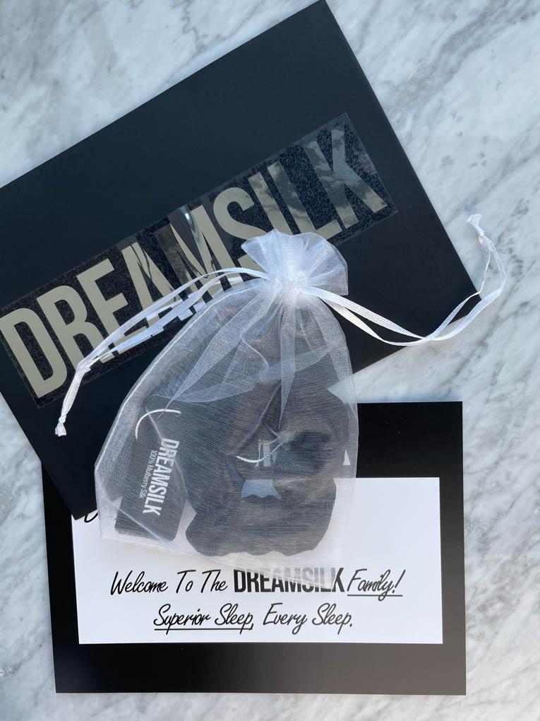 Black Silk Scrunchie - Regular