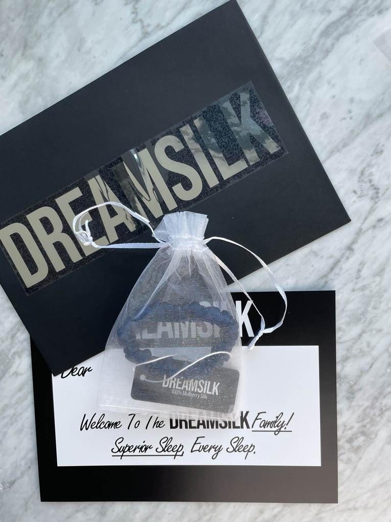 Navy Blue Silk Scrunchie - Skinny