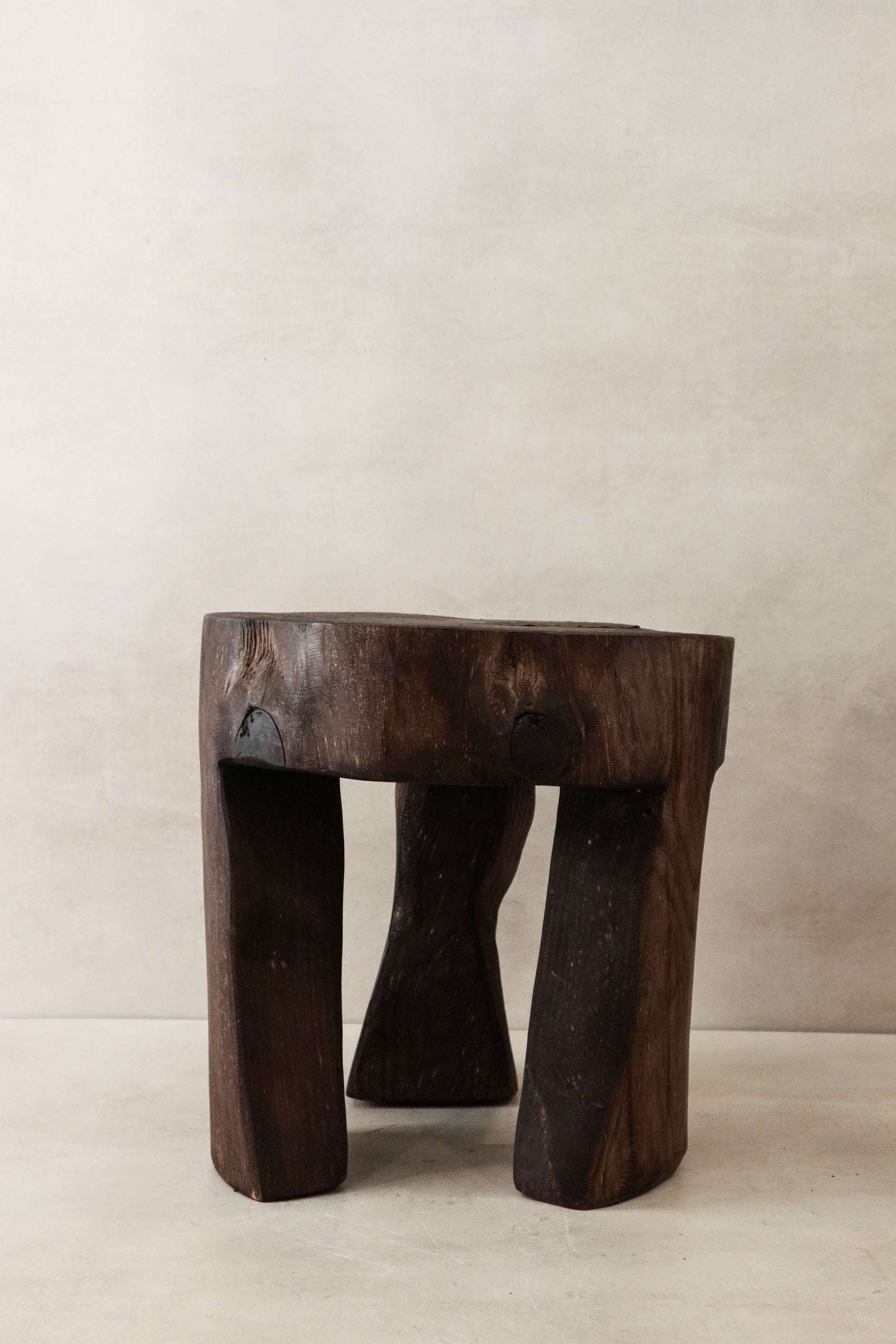 Hand Carved Wooden Stool\Side Table - 47.1