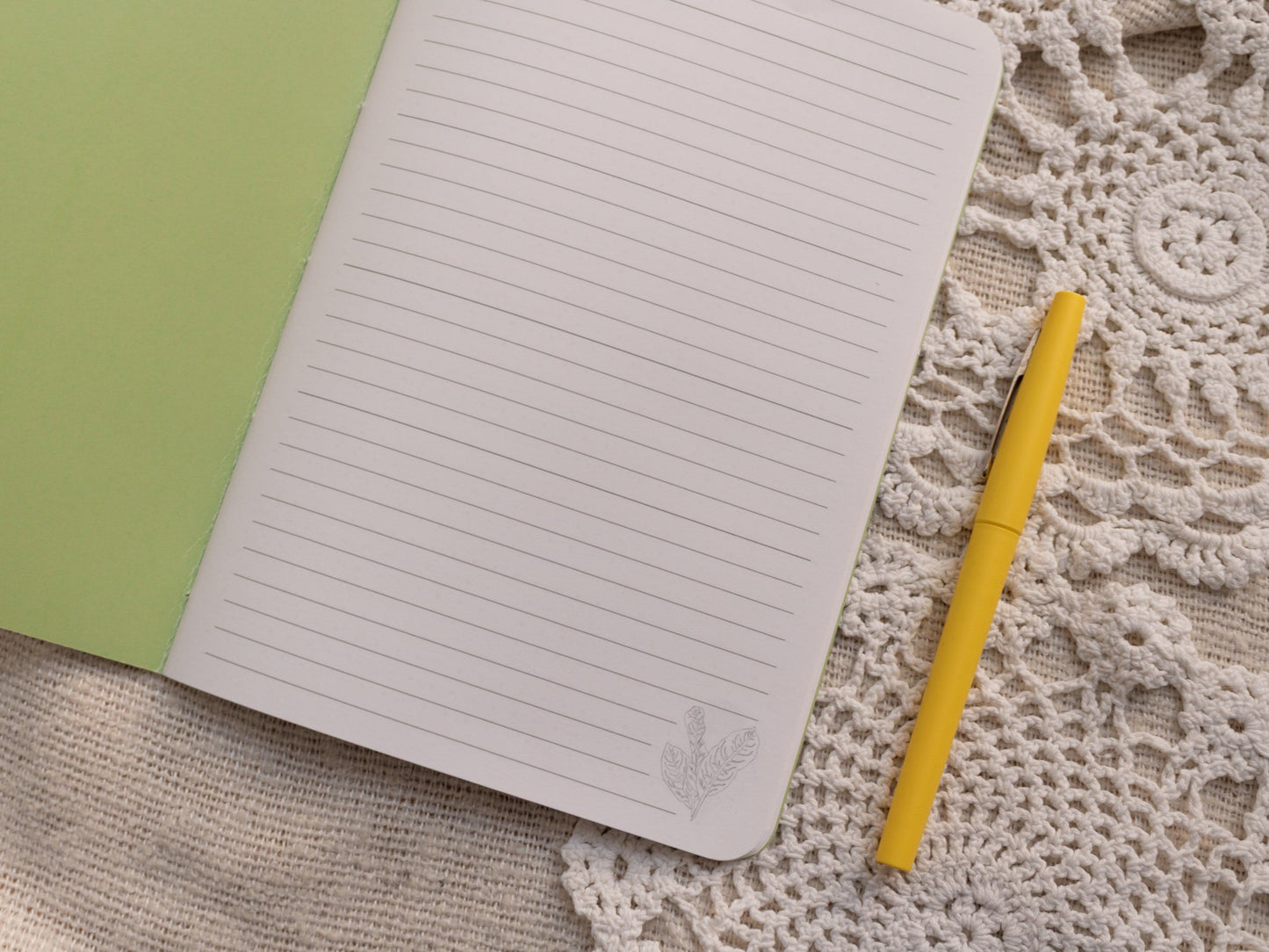 A5 Handmade Notebook with Spring Foraging Design