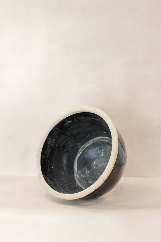 Wabi Sabi Antique Dark Glazed Terracotta Bowl - ODB 01