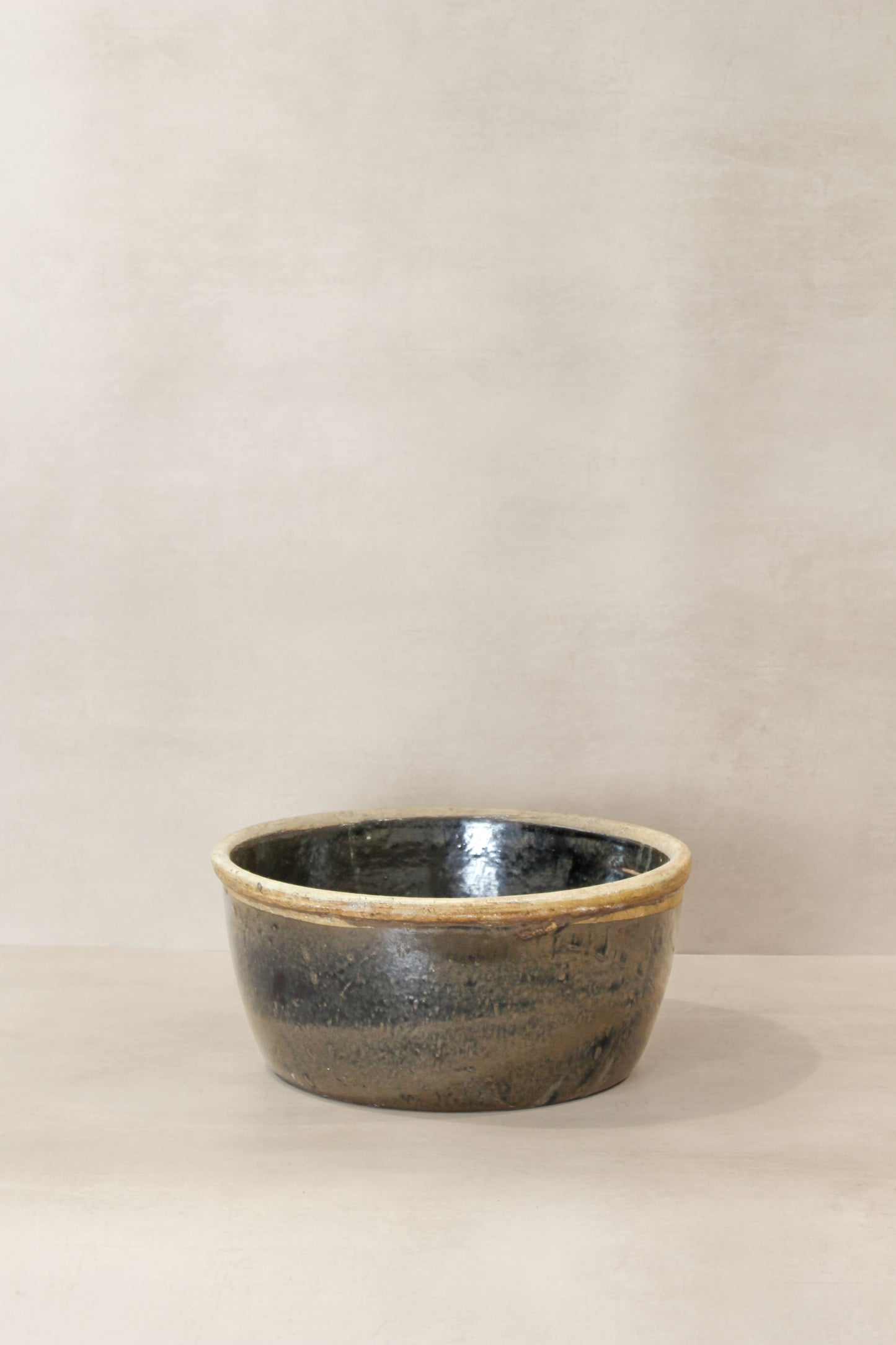Wabi Sabi Antique Dark Glazed Terracotta Bowl - ODB 03