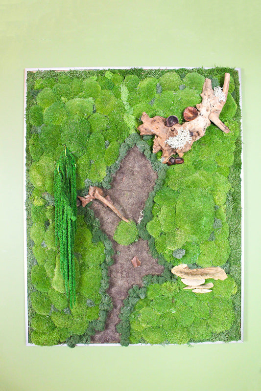 Preserved Moss Art (Metal Frame)