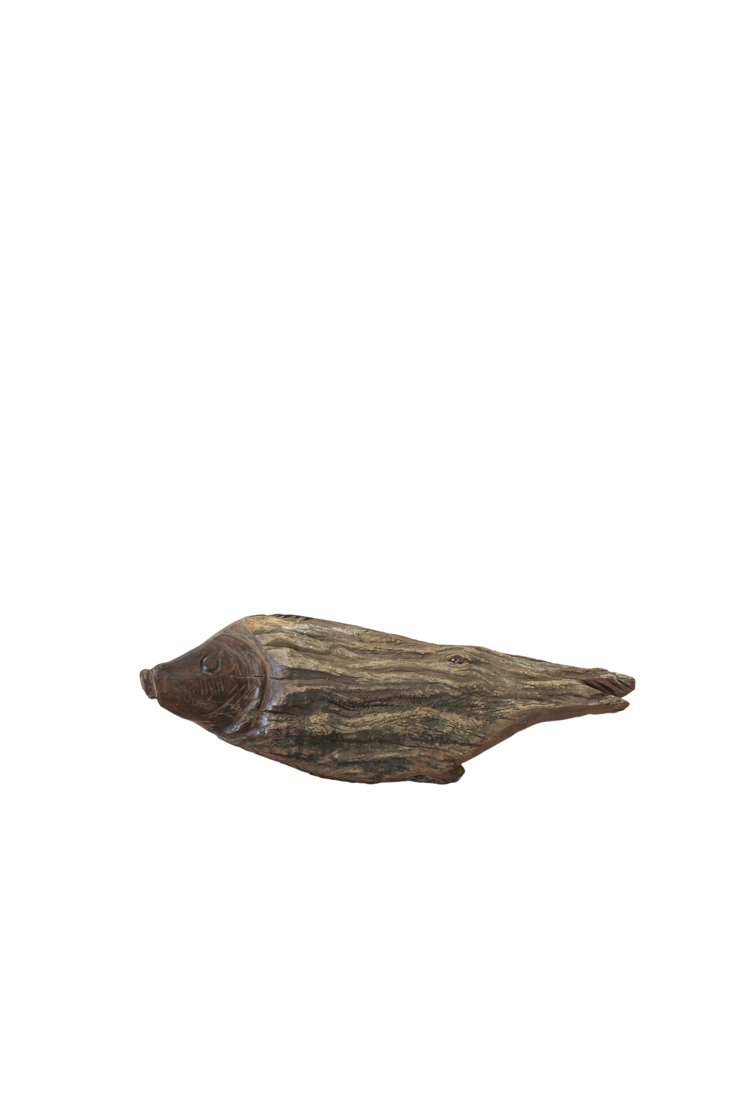 Driftwood Hand Carved Fish - (13.2)