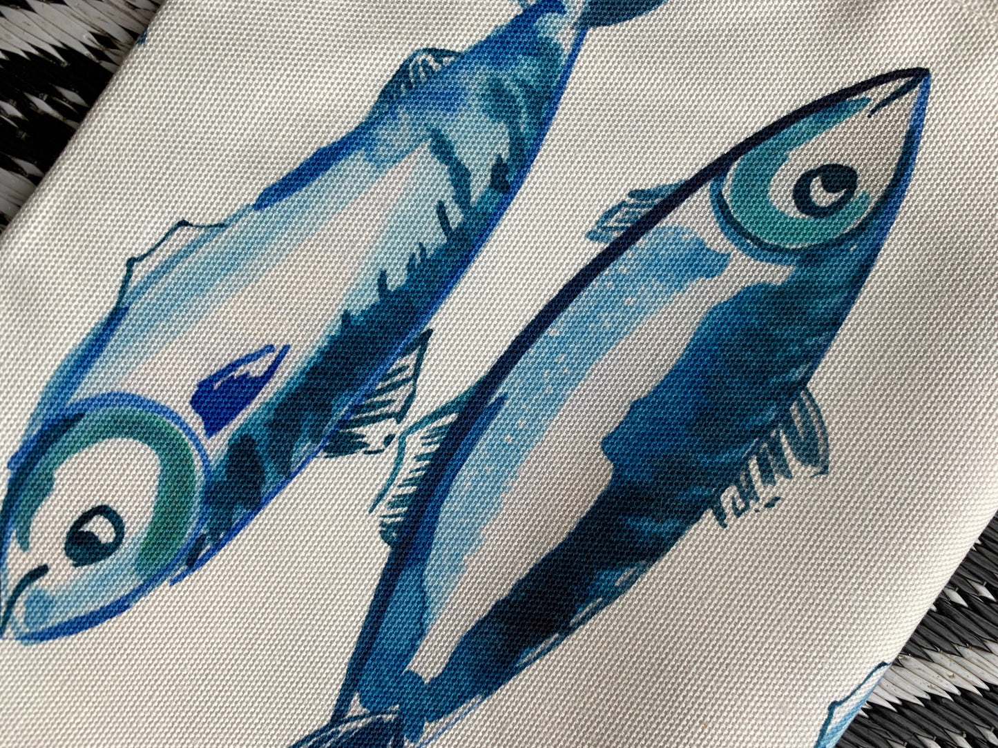 Tea towel - Oh so bright Fresh Fish