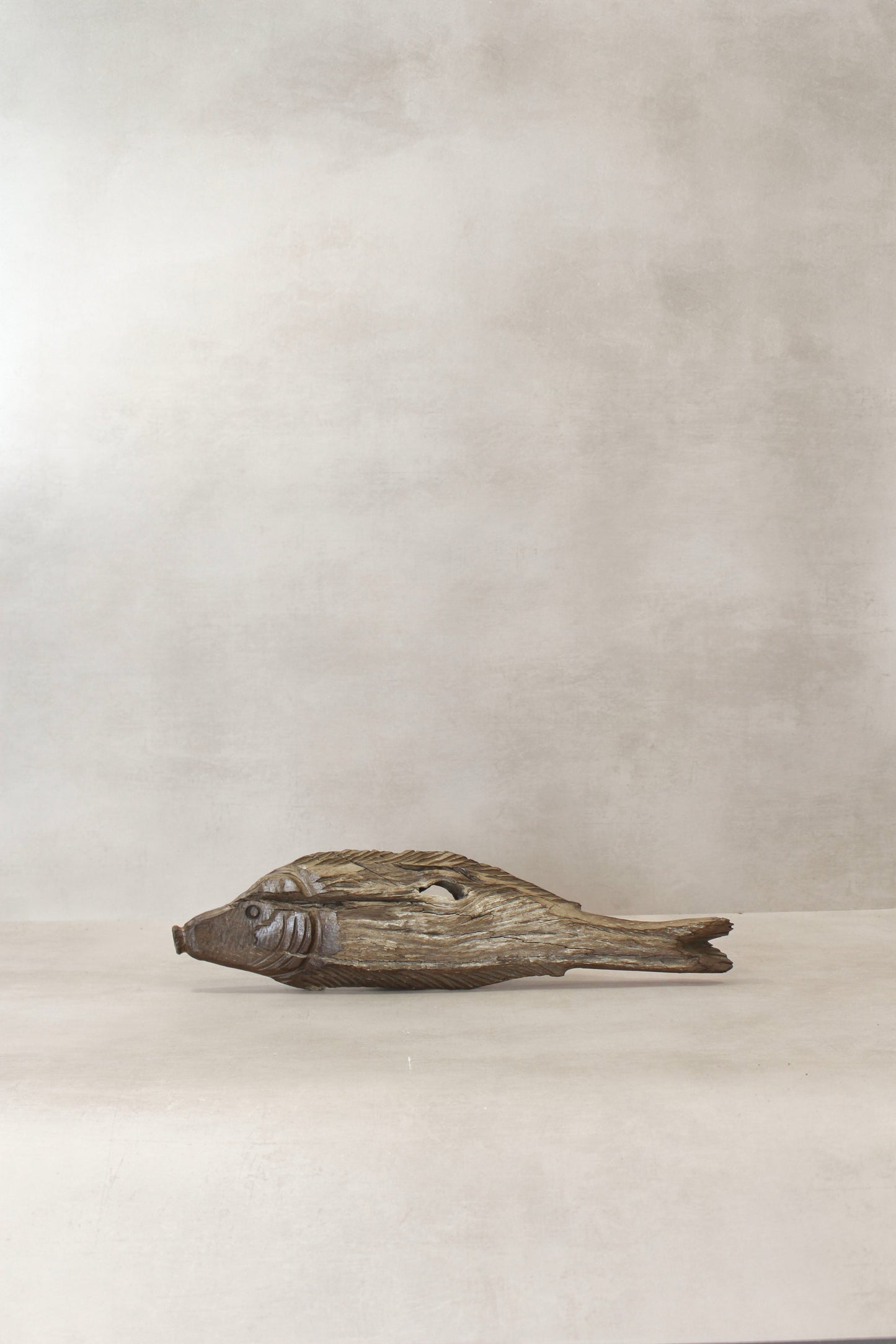 Driftwood Hand Carved Fish - (14.4)