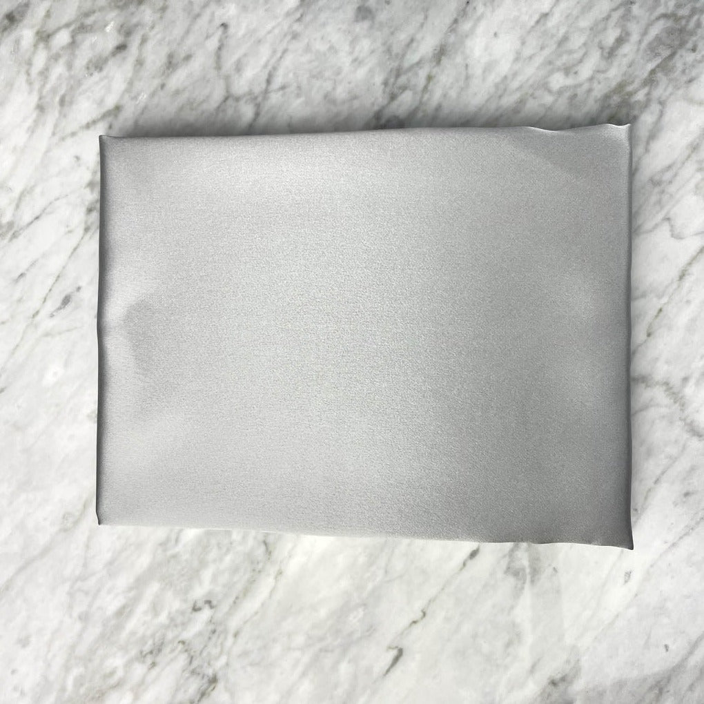 Silver Silk Pillowcase - Standard