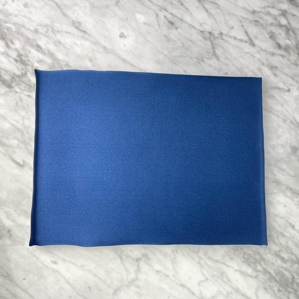 Navy Blue Silk Pillowcase - Standard