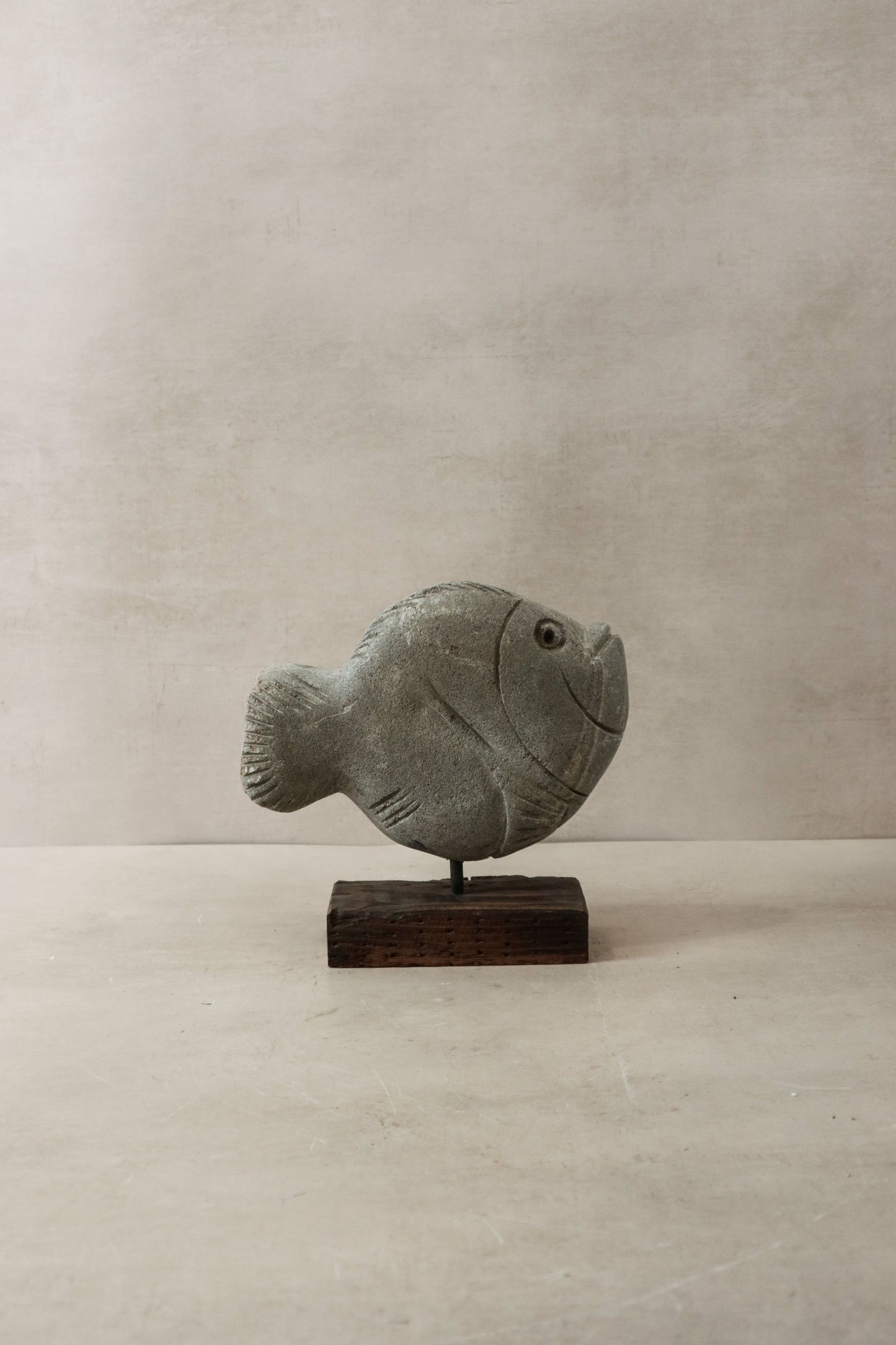 Stone Fish Sculpture - Zimbabwe - 31.6