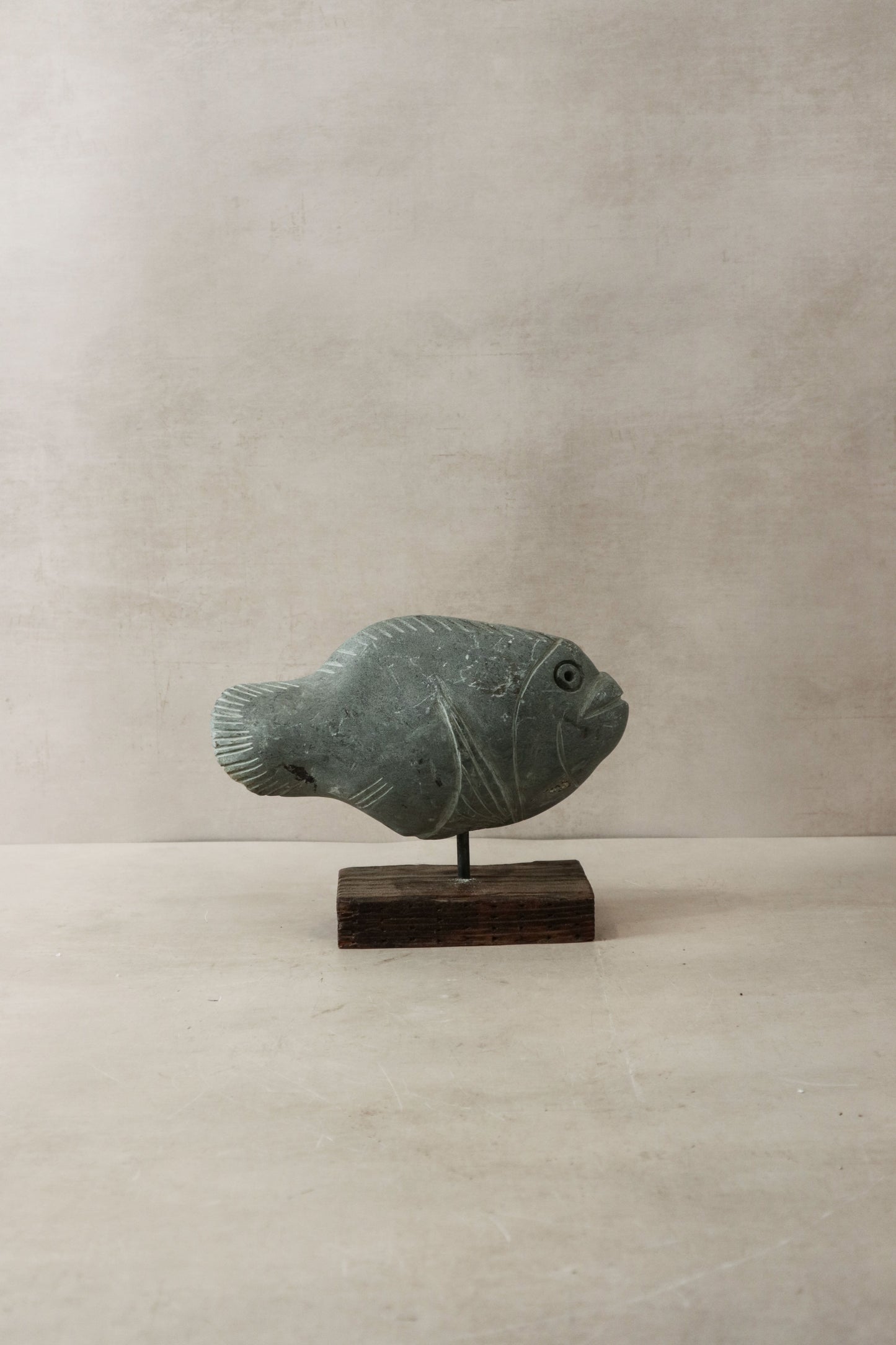 Stone Fish Sculpture - Zimbabwe - 30.3