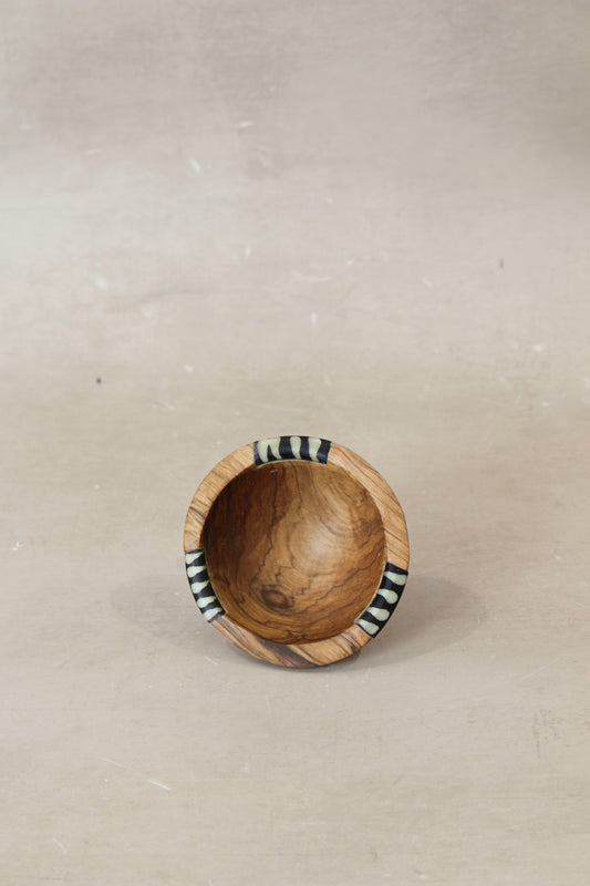 Wooden dish with inlay| WD02