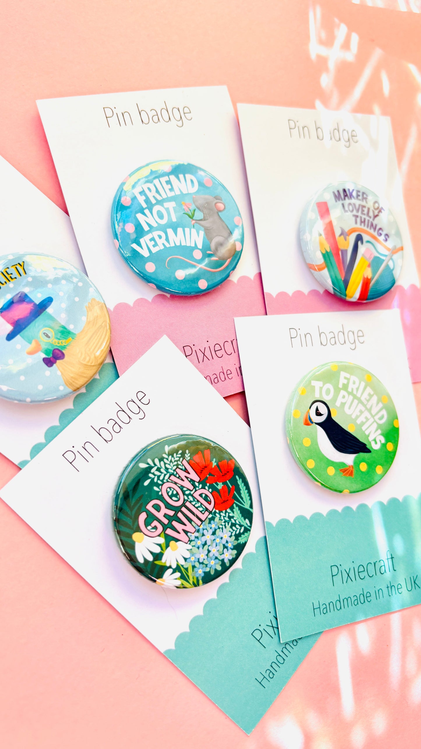 Maker of Lovely Things – Handmade Artist Badge or Magnet