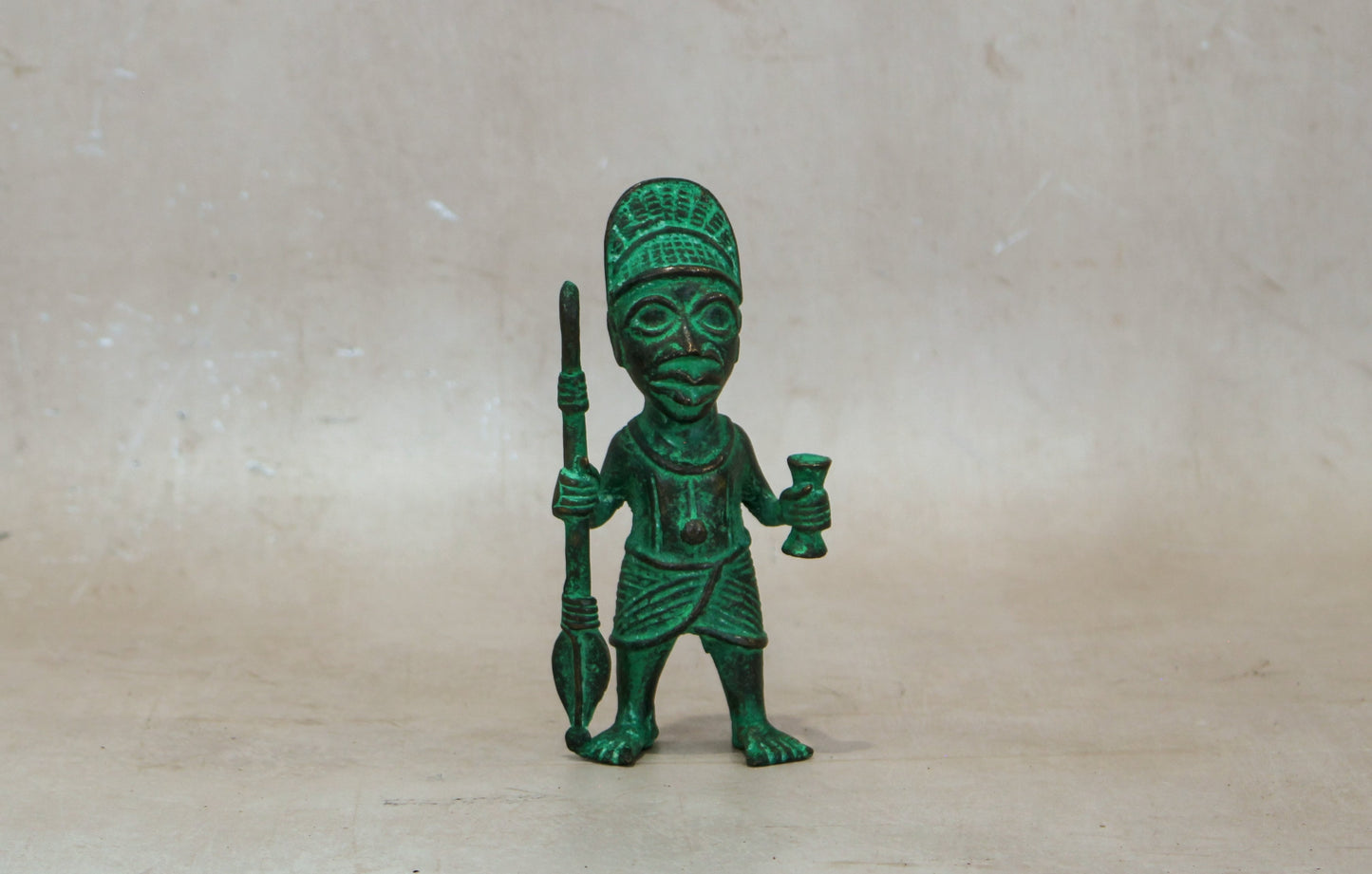 Benin Bronze Warrior 9.2
