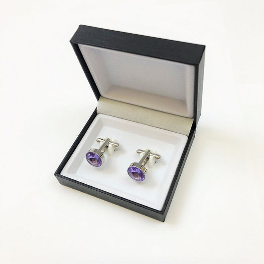 Round Gemstone Cufflinks