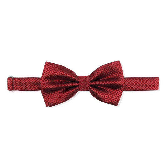 Maroon Diamond Mesh Bow Tie