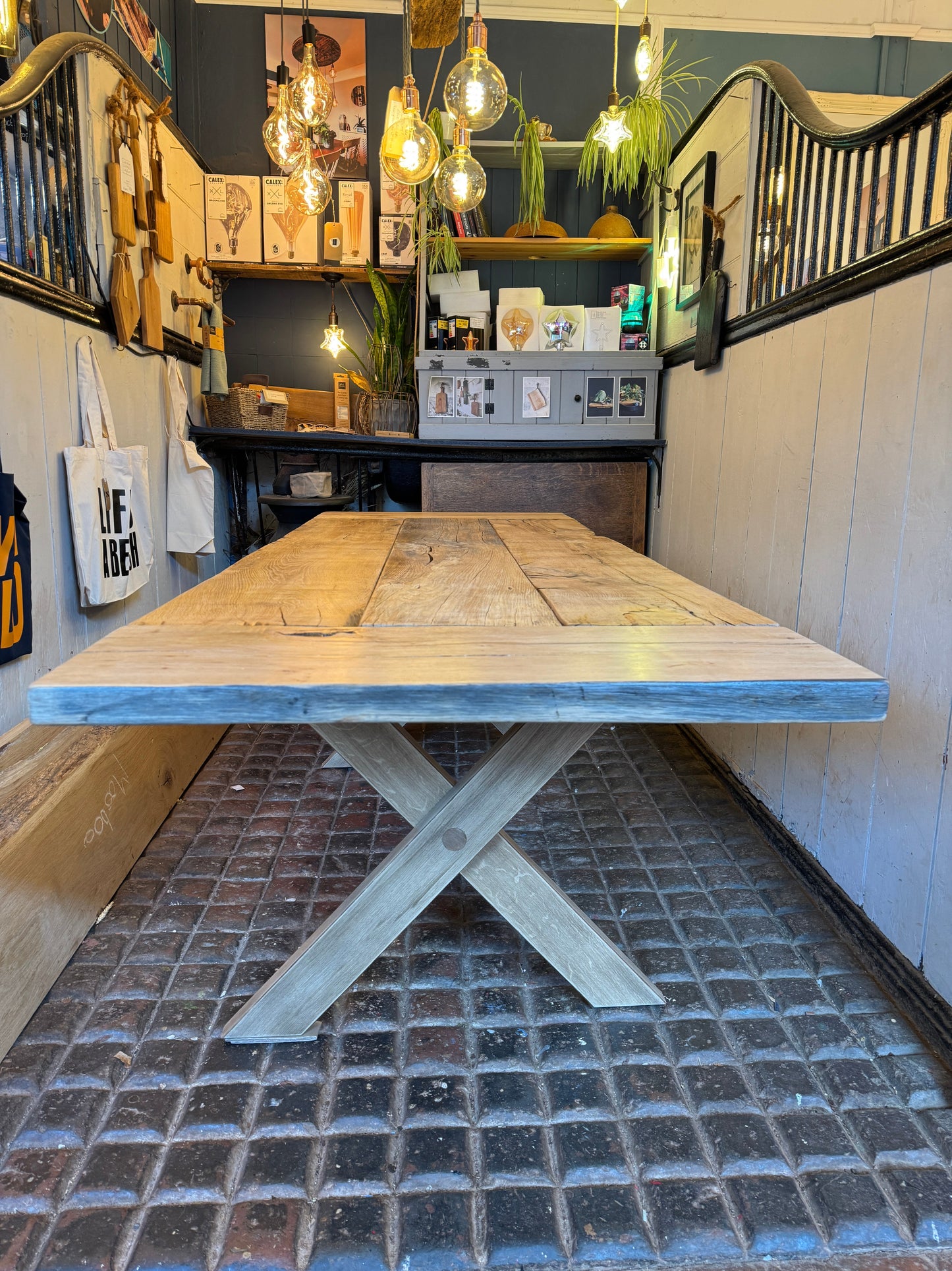 Reclaimed Plymouth Dry Dock Oak Table - Made to Measure