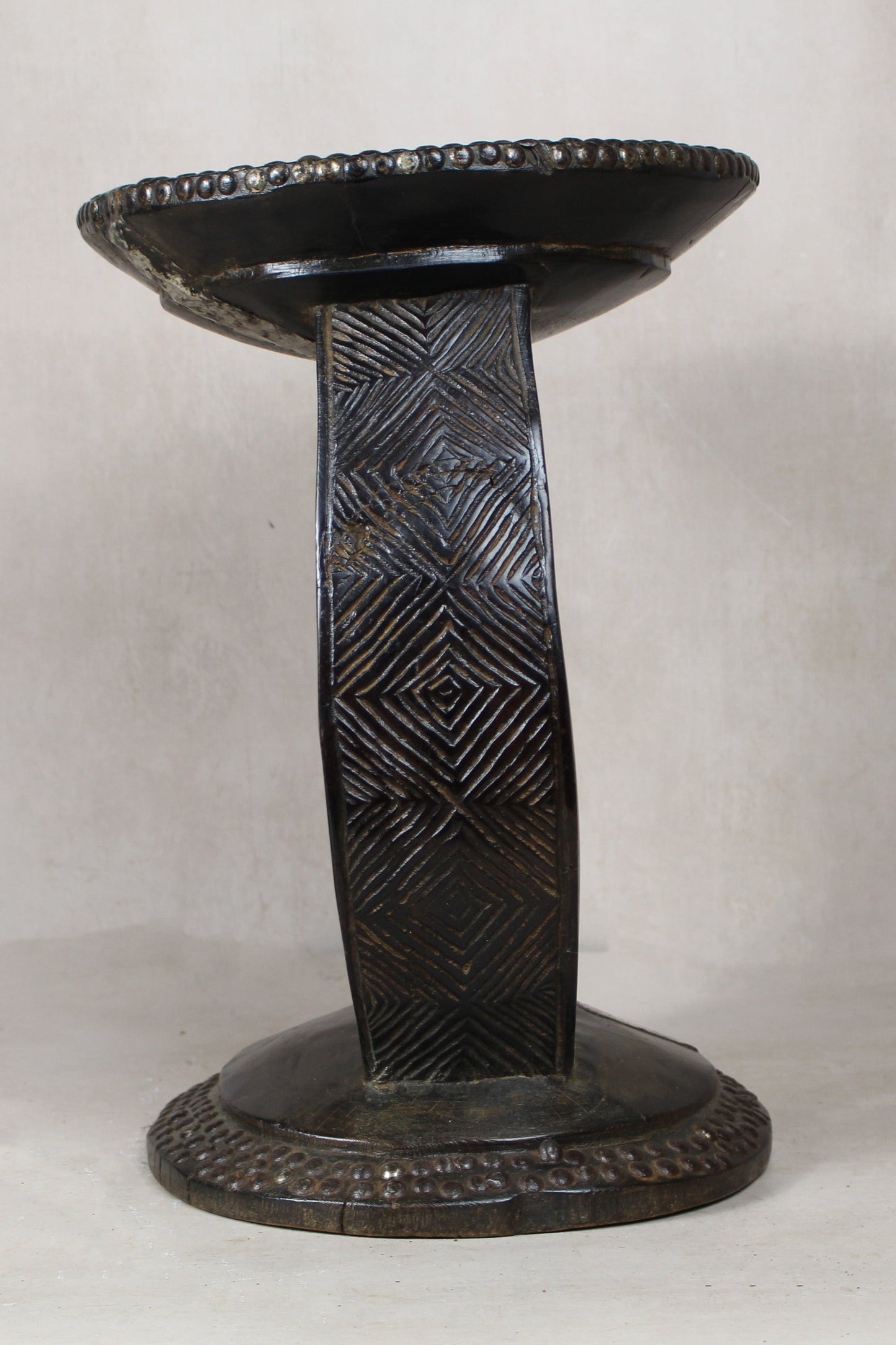 Vintage Rwanda Wood Side Table 2.2