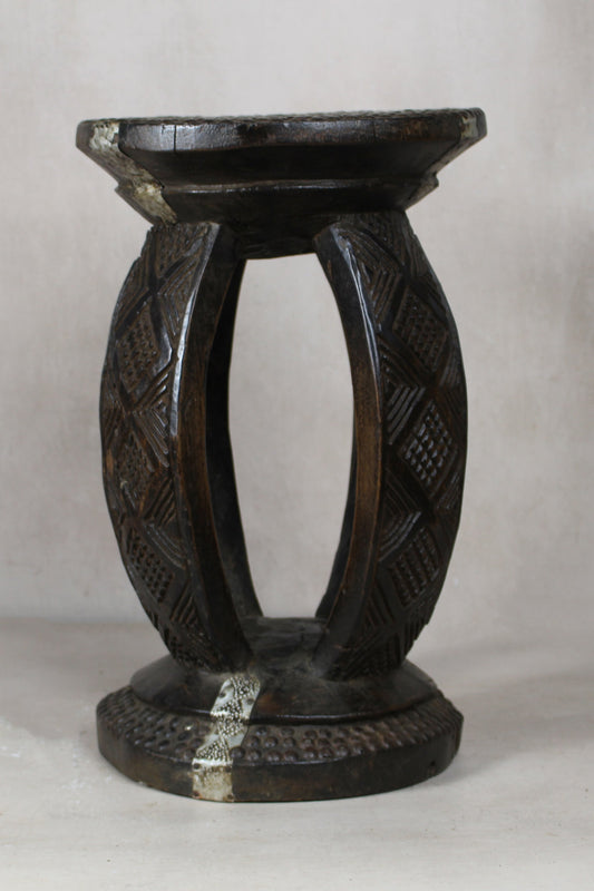 Vintage Rwanda Wood Side Table 2.3