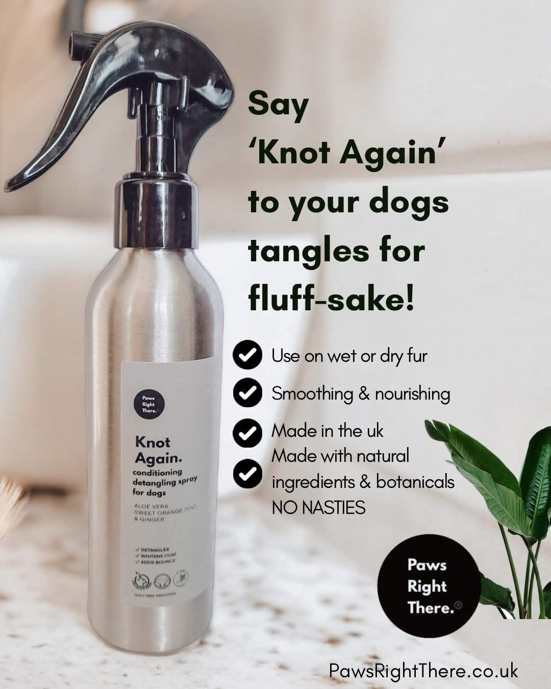 ‘Knot Again’ conditioning detangling spray