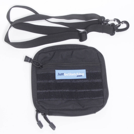 Medium Water-Resistant Nylon Sketching Case (with Strap + Carabiner)