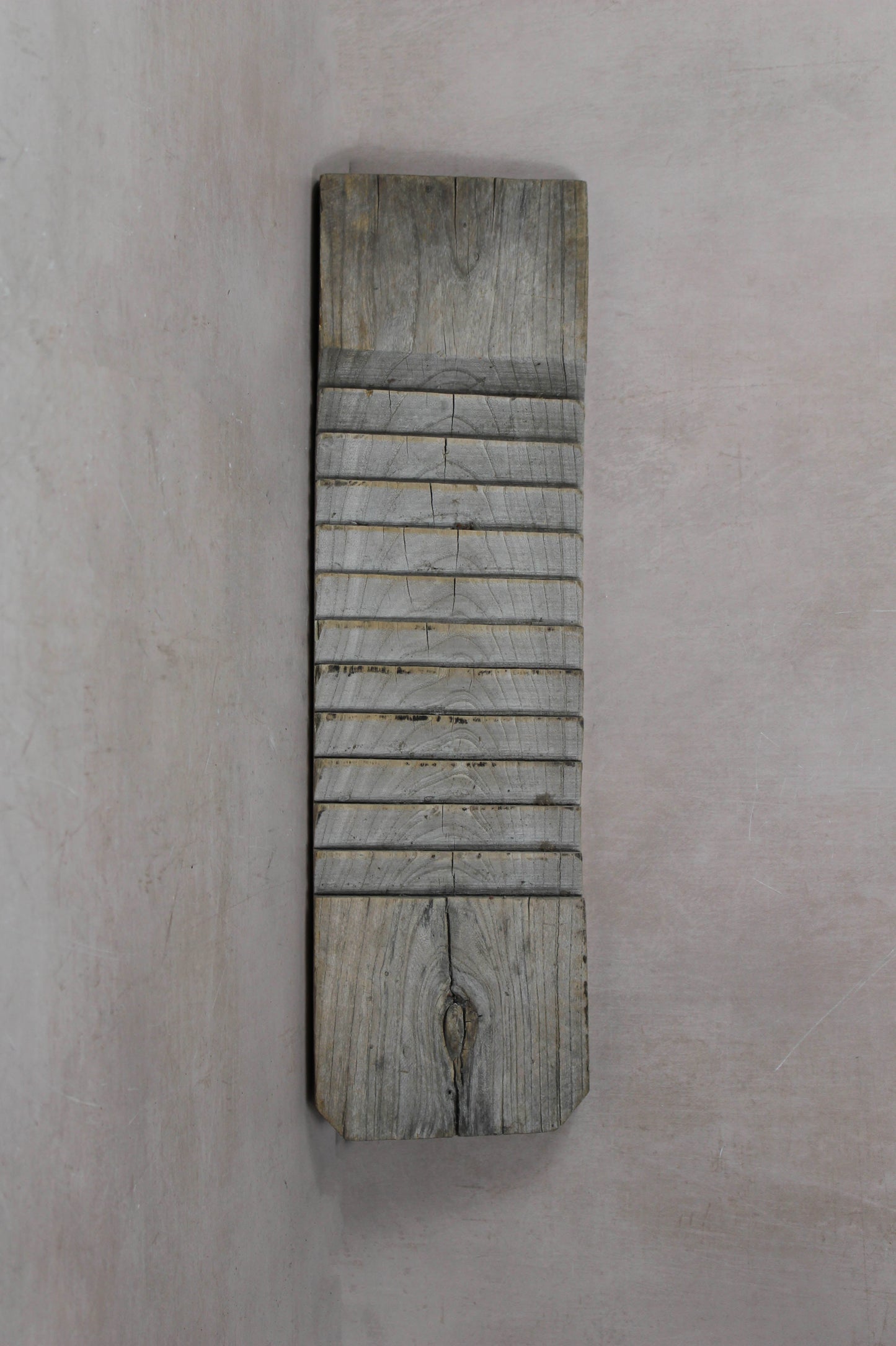Vintage Elm Wooden Washboard - 24