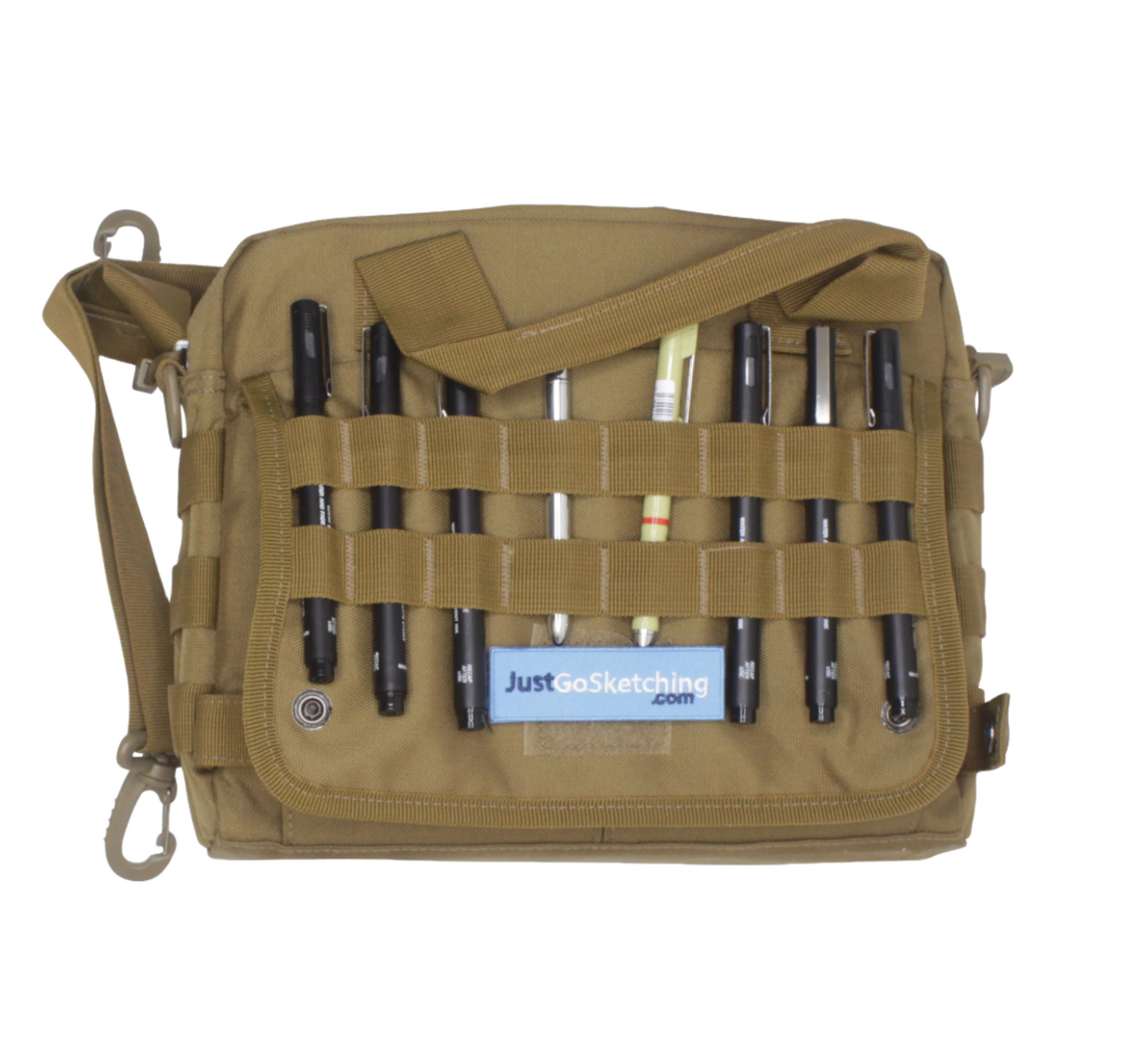 Military-Grade Nylon Sketching Case (Large) – Water-Resistant Art & Pen Organizer