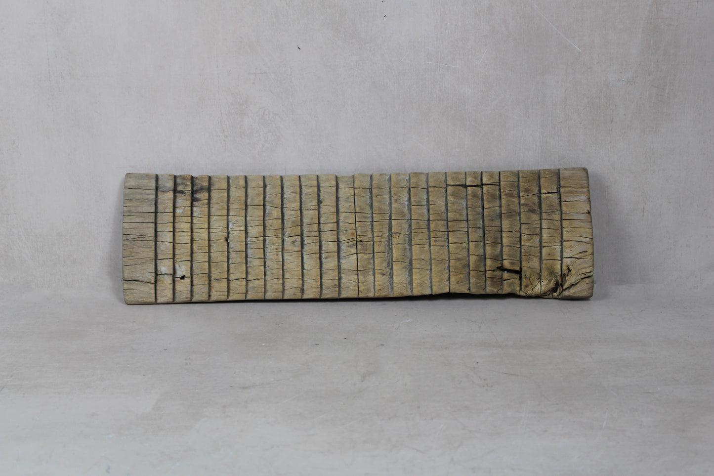 Vintage Elm Wooden Washboard - 23