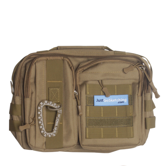 Medium Shoulder Kit Bag – Art Supply & Sketchbook Carry Bag (A5 Friendly)