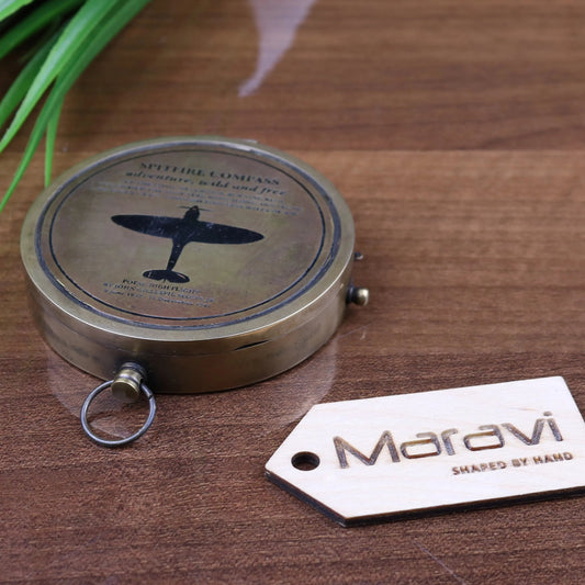 Spitfire Compass with High Flight Poem