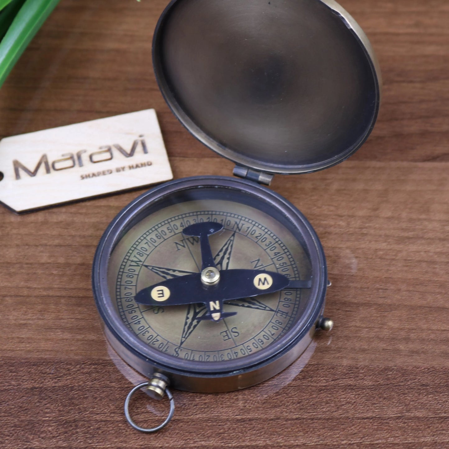 Spitfire Compass with High Flight Poem