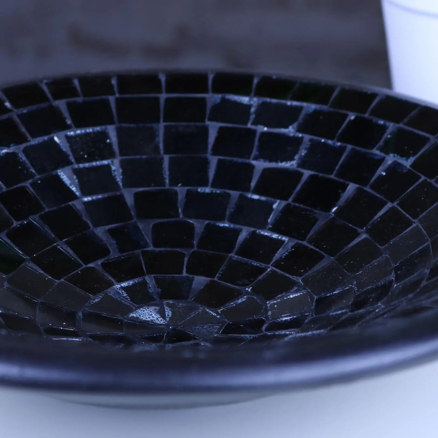 Salola Mosaic Bowl 28cm Black