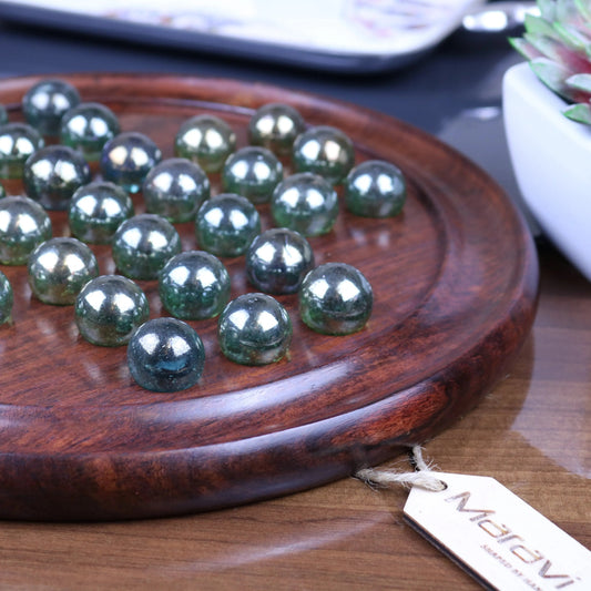 Dinod Large Wooden Solitaire Game Set