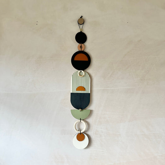 Modern Art Wall Hanging - Geometric Wall Art - Luxury Wall Decor - Mid-Century Home Decor - Slim Long Wall Tapestry