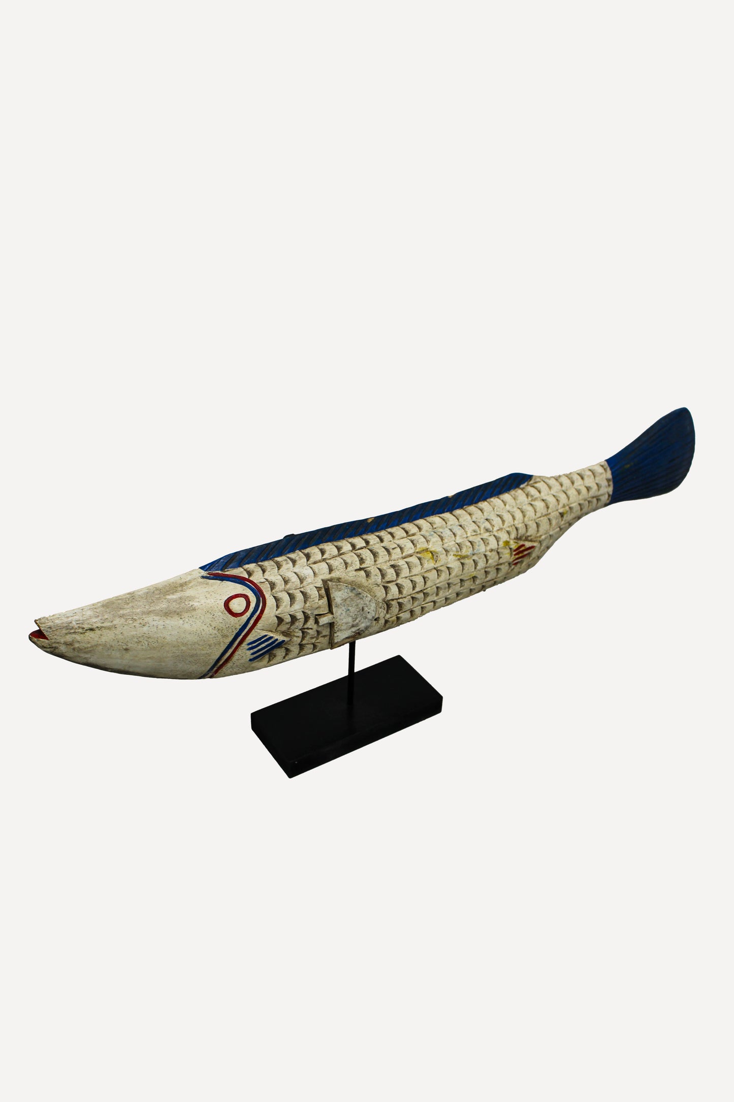 Large Bozo Puppet Fish - Mali - White 172.2