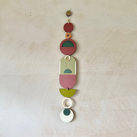 Eclectic Wall Hangings - Geometric Wall Art - Luxury Wall Decor - Mid-Century Home Decor - Slim Long Wall Tapestry