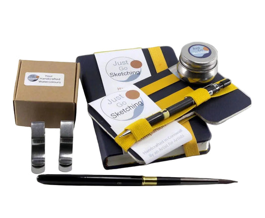 *JustGoSketching A6 Sketching Kit – 6 × 4 inches (40 Pages, 12 half pans)