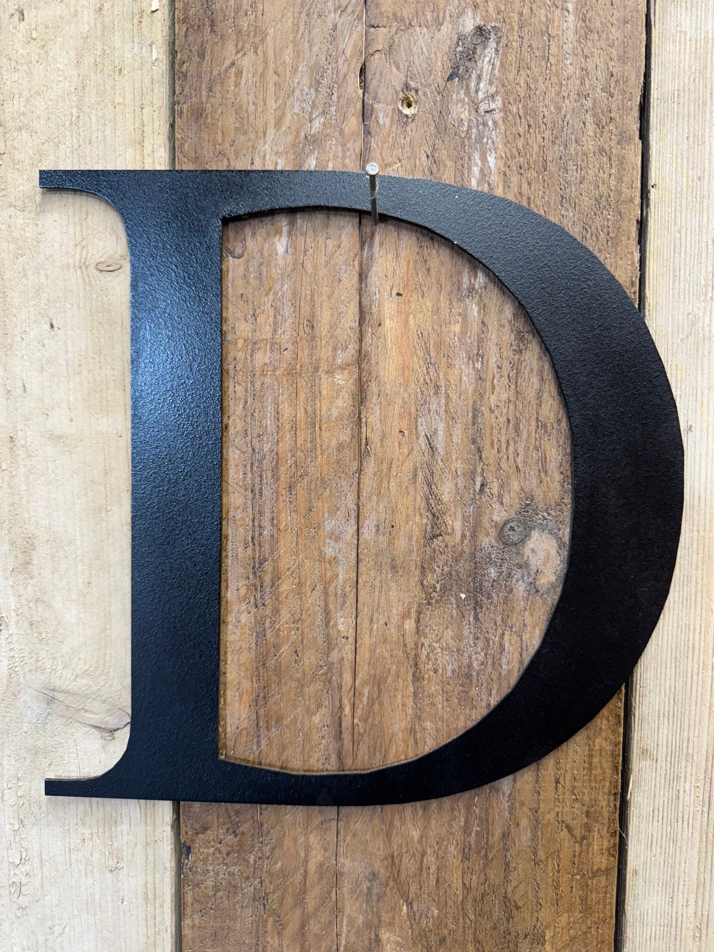Rustic 5" or 12" Black Metal Classic Letters For  The Home And Garden