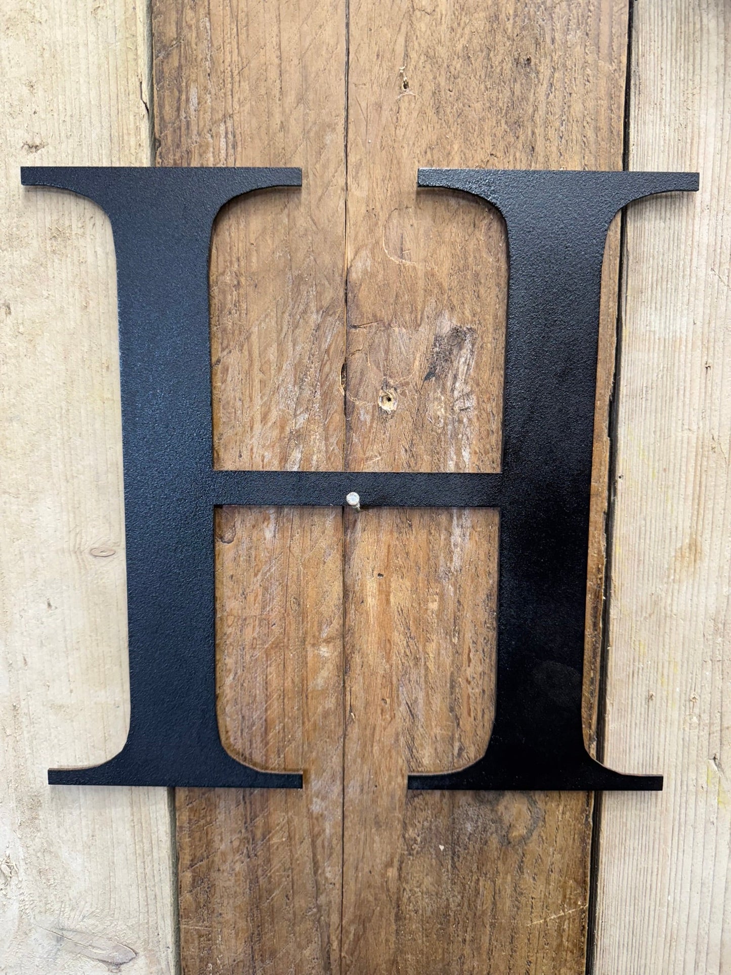 Rustic 5" or 12" Black Metal Classic Letters For  The Home And Garden