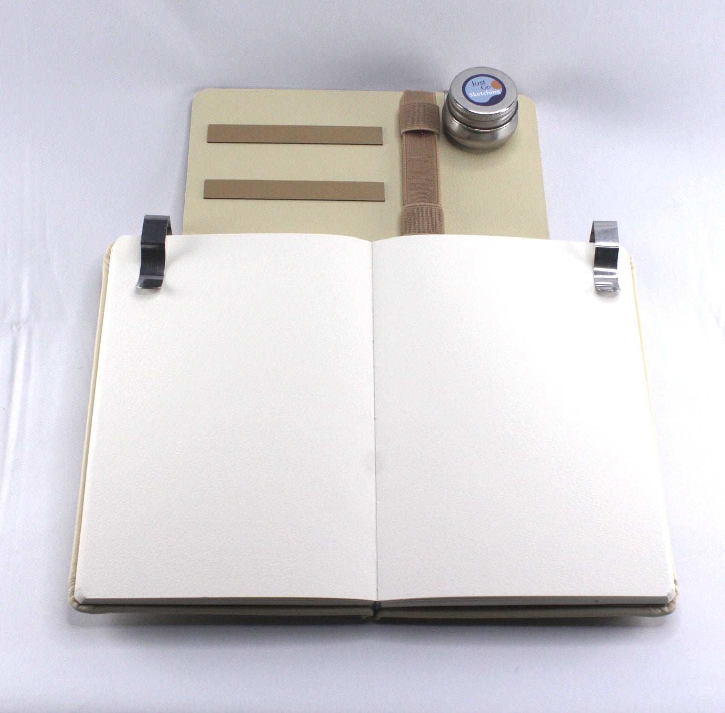 *A5 JustGoSketching Kit – 40 Pages + Companion Board + 12 Handcrafted Watercolours (Half Pans)