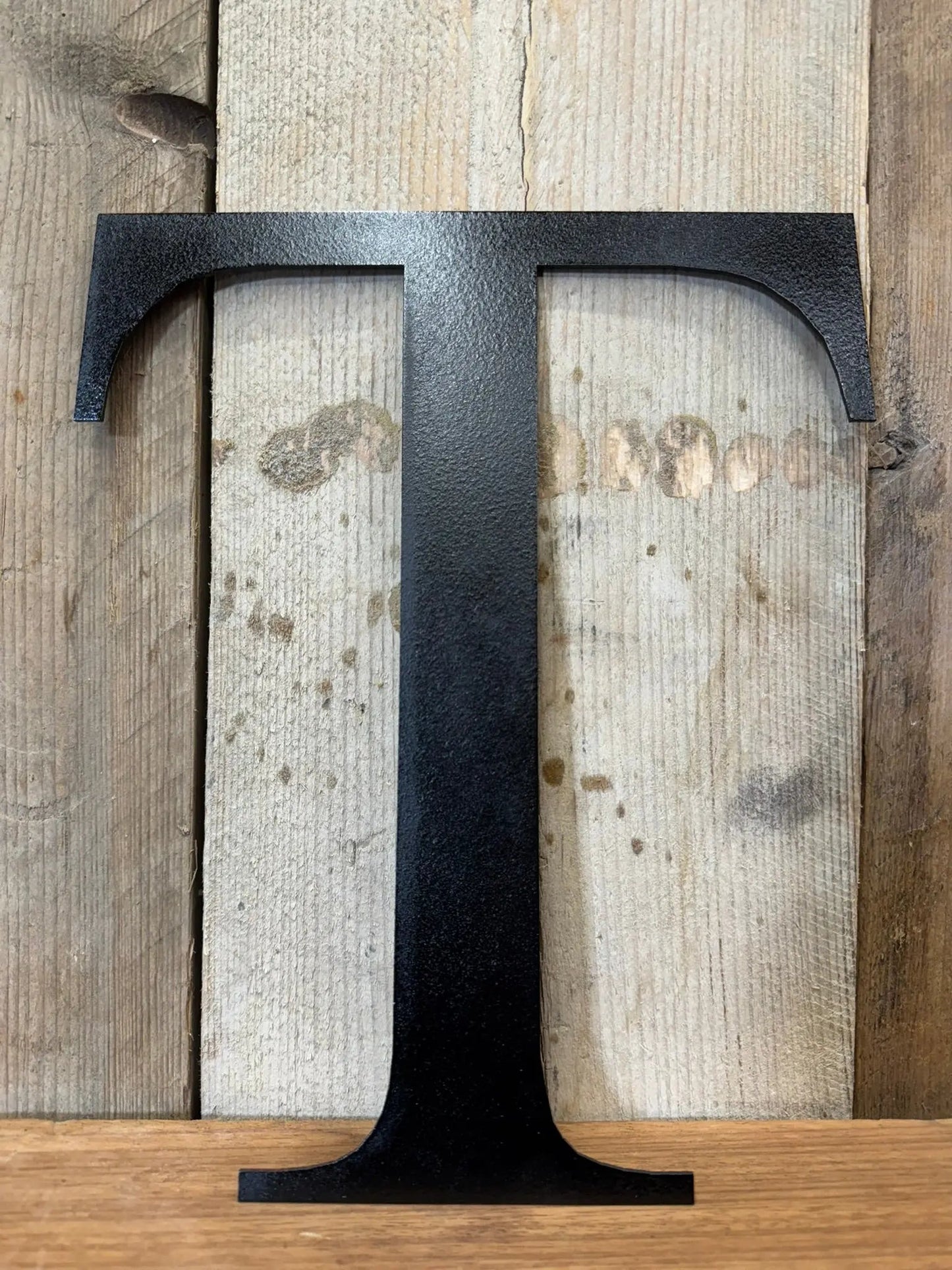 Rustic 5" or 12" Black Metal Classic Letters For  The Home And Garden