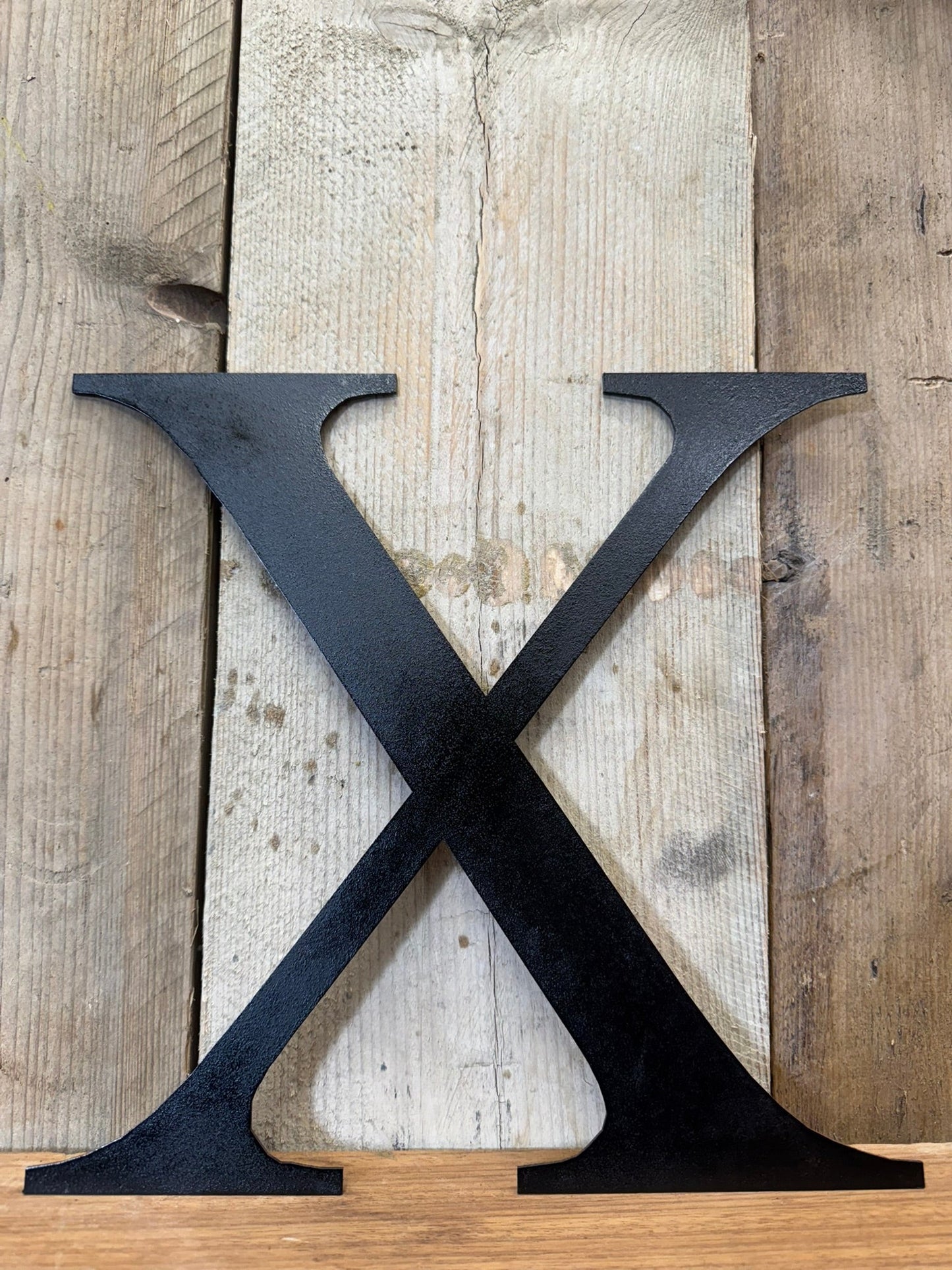 Rustic 5" or 12" Black Metal Classic Letters For  The Home And Garden