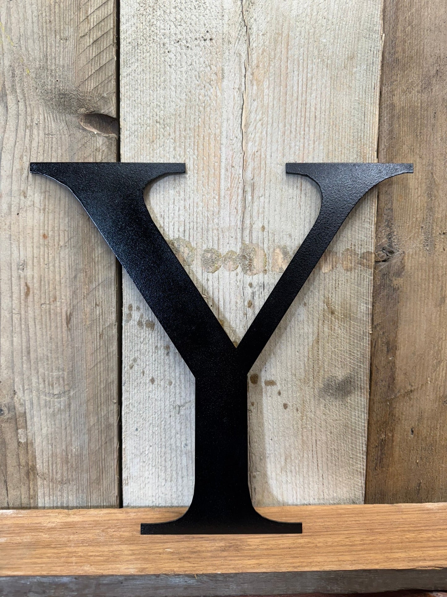 Rustic 5" or 12" Black Metal Classic Letters For  The Home And Garden
