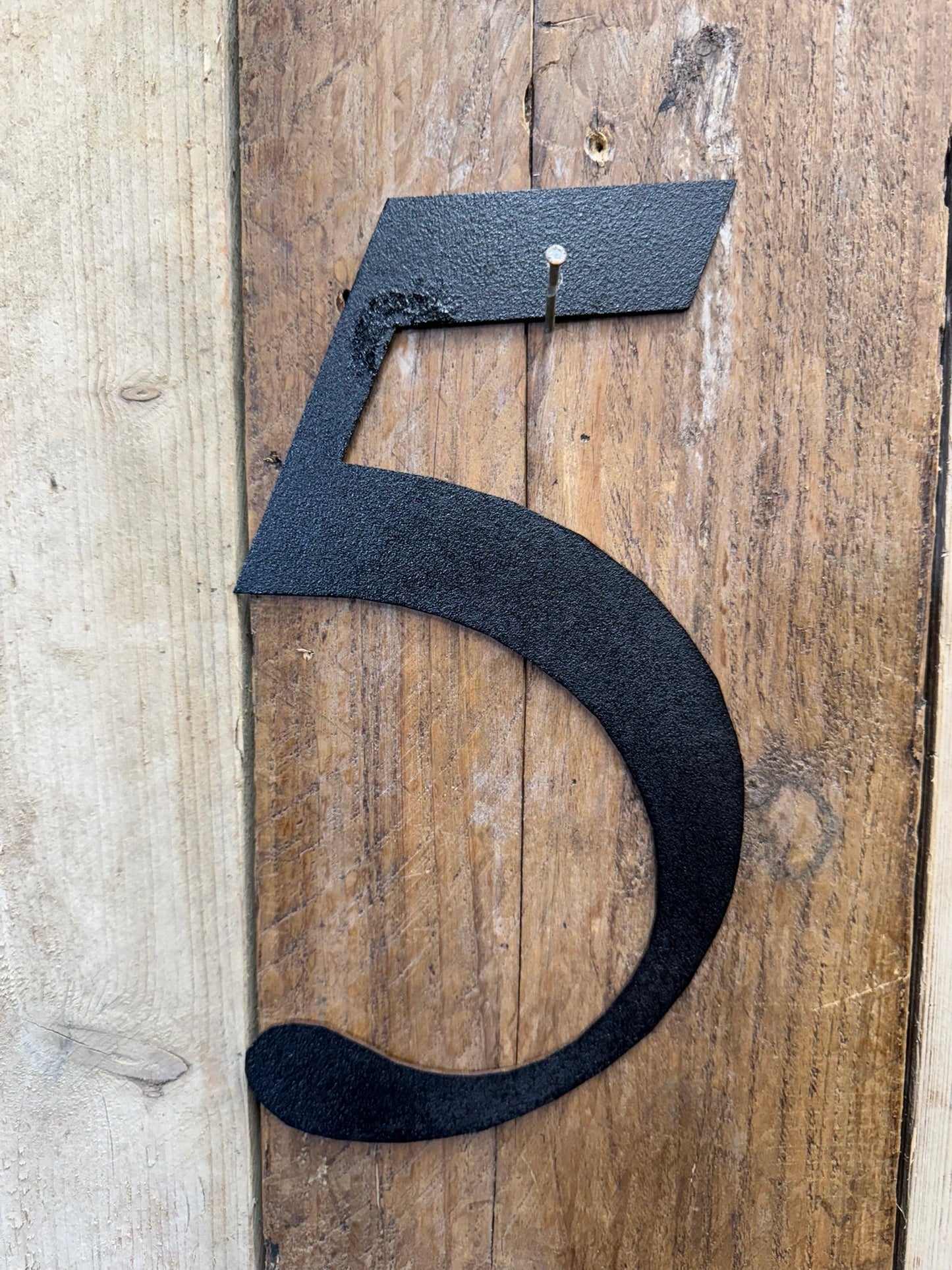 Rustic 5" or 12" Black Metal Classic Letters For  The Home And Garden