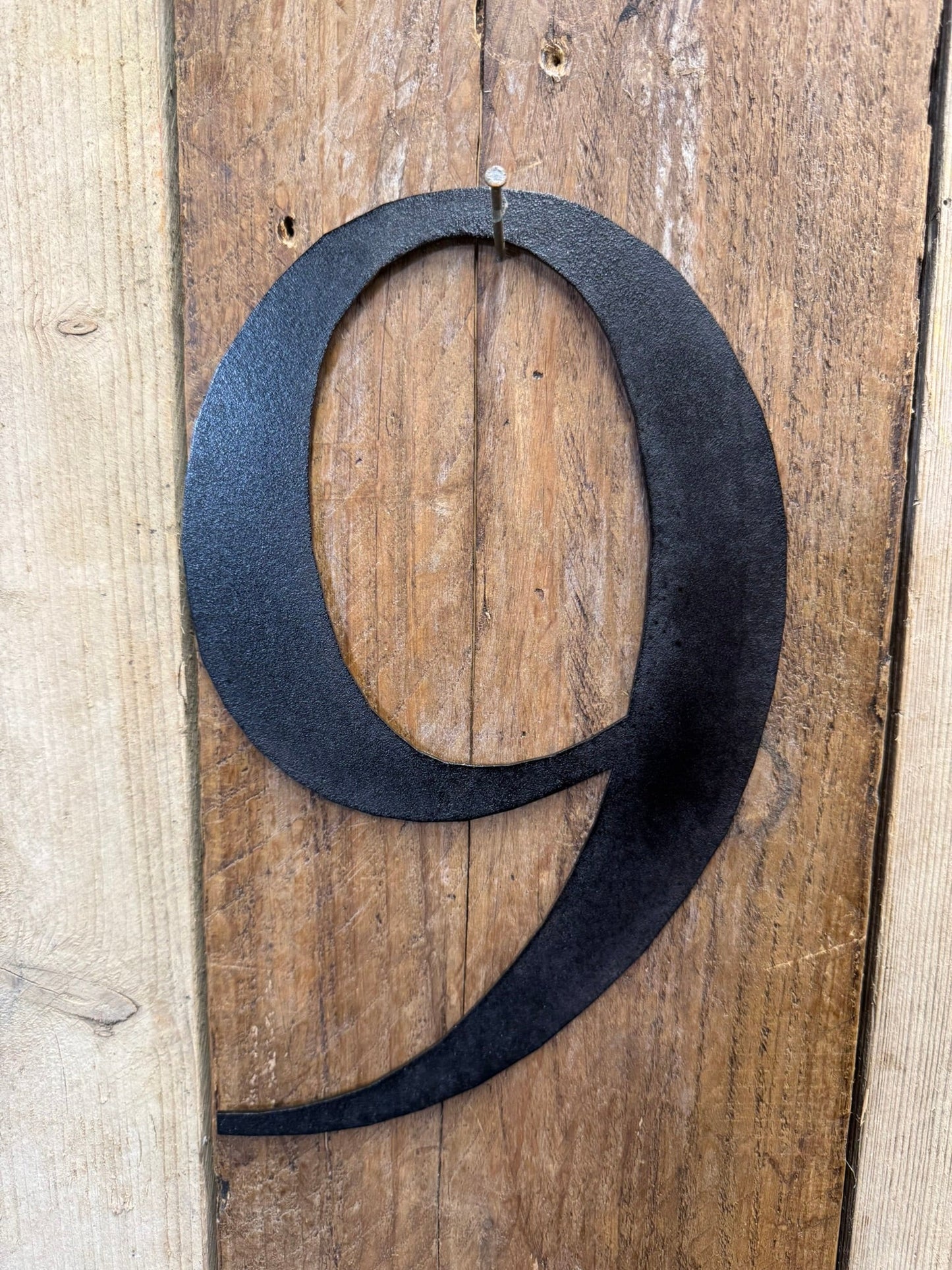 Rustic 5" or 12" Black Metal Classic Letters For  The Home And Garden