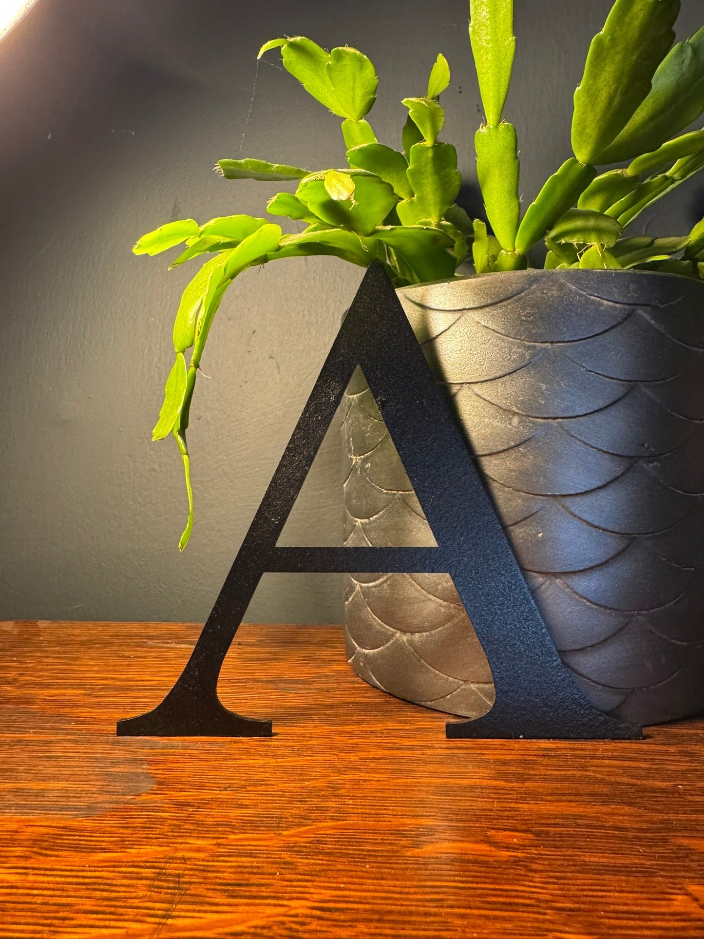 Rustic 5" or 12" Black Metal Classic Letters For  The Home And Garden