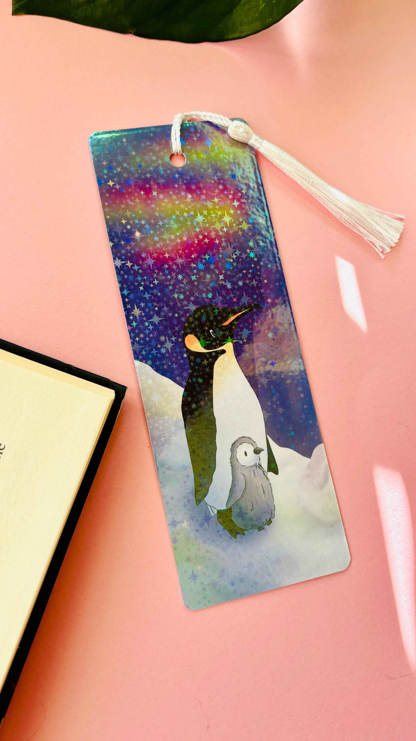 Emperor Penguin Gift Holographic Bookmark