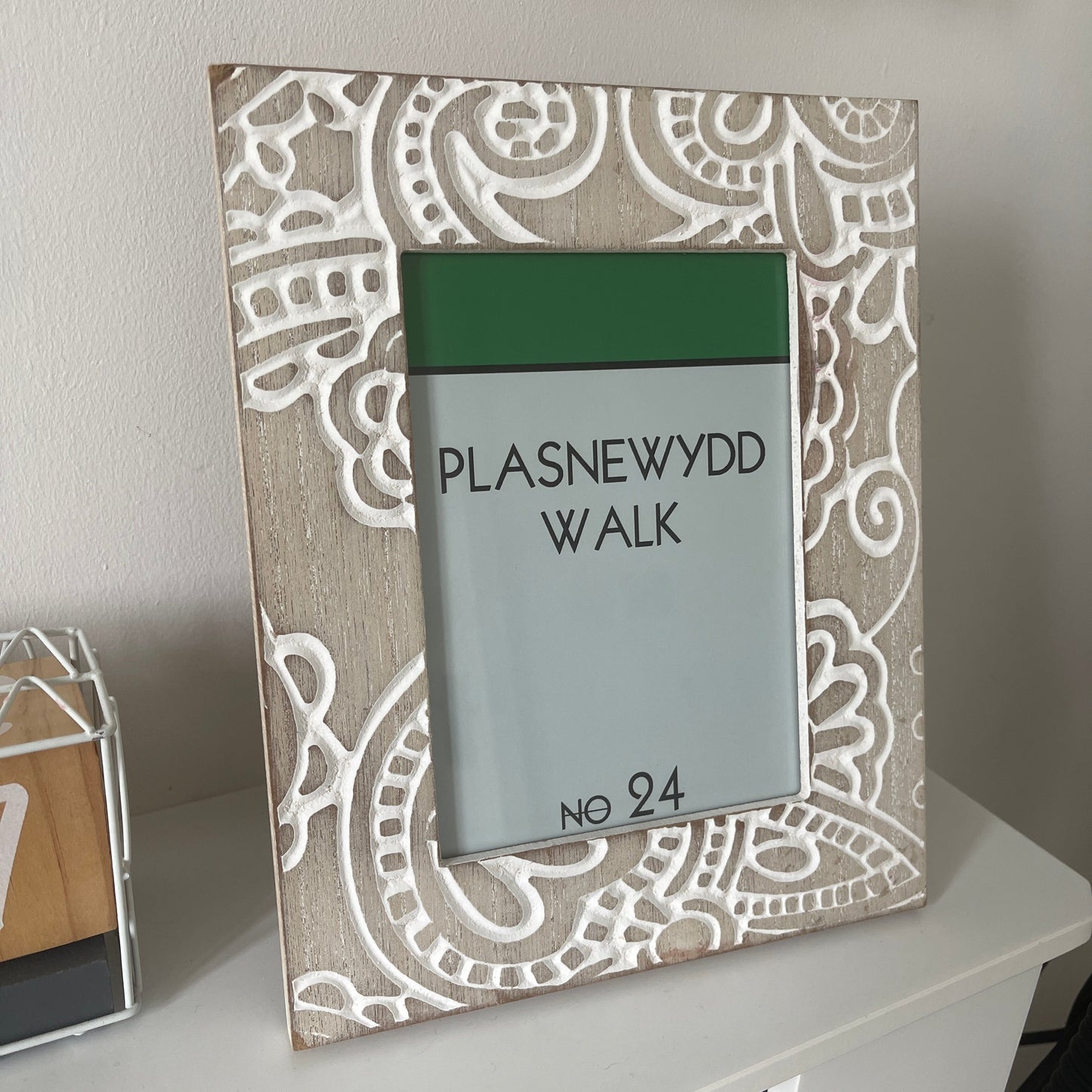 Personalised House & Street Number Property Trading Board Game Print Wall Art Poster Print